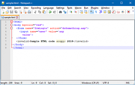 Copying Program Code from Notepad++